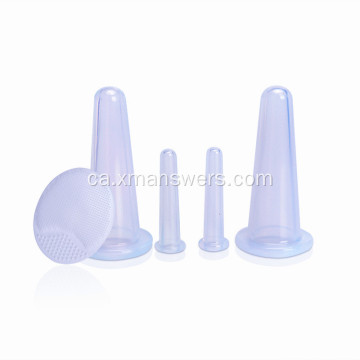 Set de ventoses de massatge de silicona al buit anticel·lulitis personalitzat